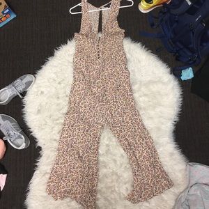 American Eagle Sleeveless Floral Jumpsuit